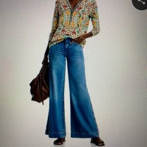 Johnny Was Colorful Mosaic Long Sleeve Top